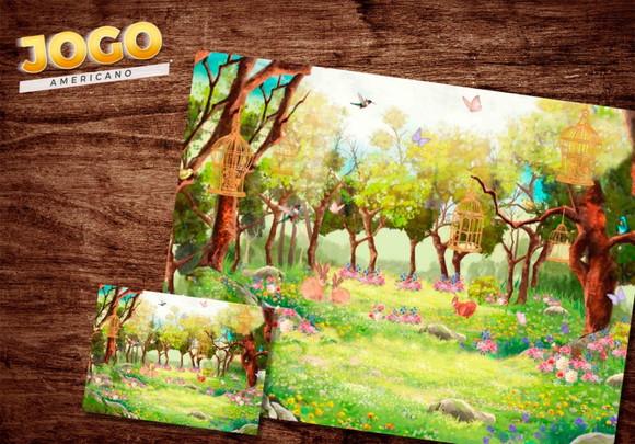 Jogo Americano - Jardim Encantado