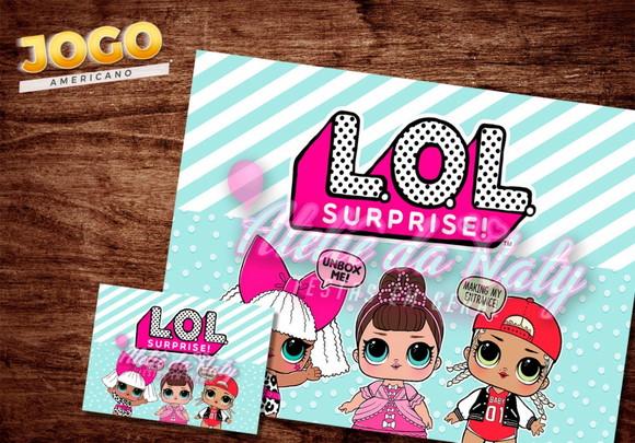 Jogo Americano - Lol Surprise