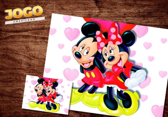 Jogo Americano - Mickey e Minnie