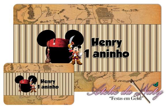 Jogo Americano - Mickey Pirata