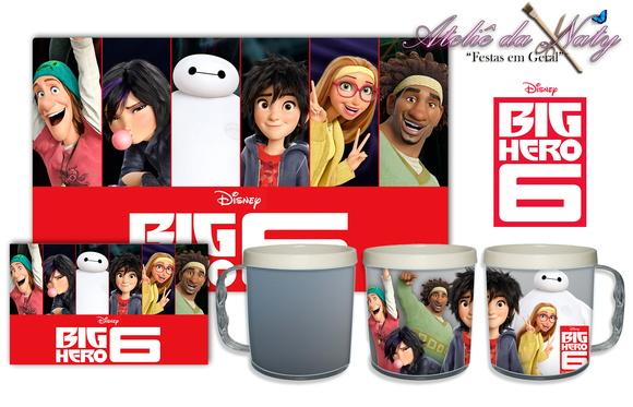 Jogo Americano com Caneca - Big Hero