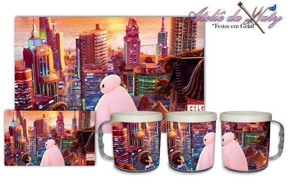 Jogo Americano com Caneca - Big Hero