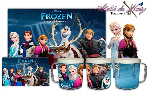 Jogo Americano com Caneca - Frozen