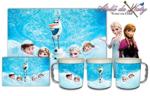 Jogo Americano com Caneca - Frozen