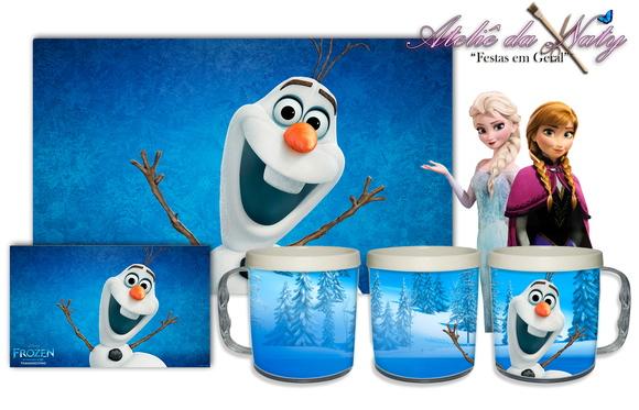 Jogo Americano Com Caneca - Frozen