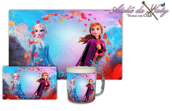 Jogo Americano com Caneca - Frozen 2