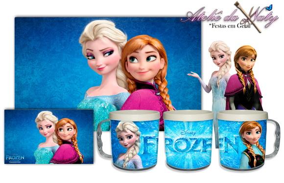 Jogo Americano Com Caneca - Frozen