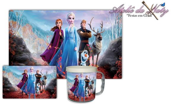 Jogo Americano com Caneca - Frozen 2