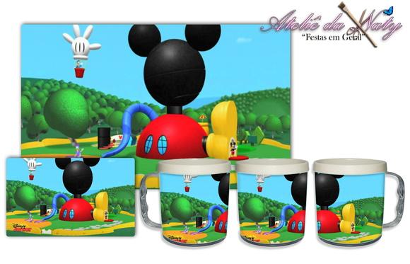 Jogo Americano com Caneca - Mickey