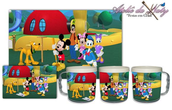 Jogo Americano com Caneca - Mickey
