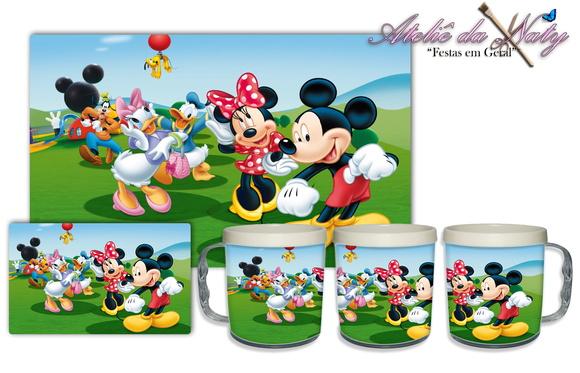Jogo Americano com Caneca - Mickey