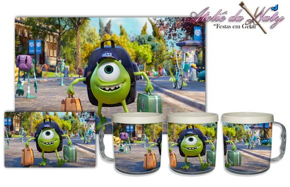 Jogo Americano com Caneca - Monstros