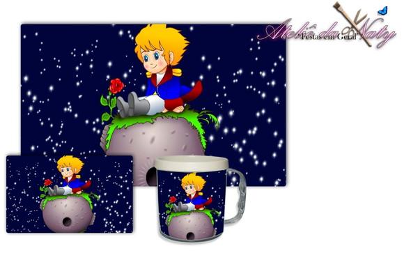 Jogo Americano com Caneca - Pequeno Príncipe
