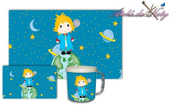 Jogo Americano com Caneca - Pequeno Príncipe