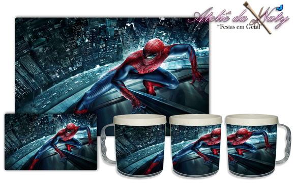 Jogo Americano com Caneca - Spider Man
