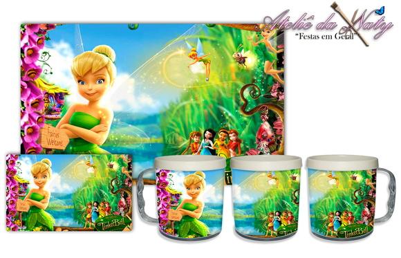 Jogo Americano com Caneca - Tinkerbell