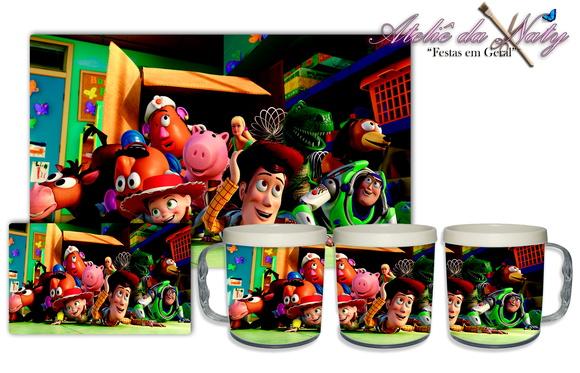 Jogo Americano com Caneca - Toy Story