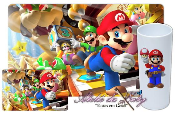 Jogo Americano com Long Drink - Mario Bros