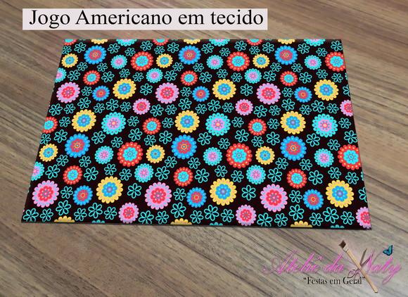 Jogo Americano em tecido - Flower