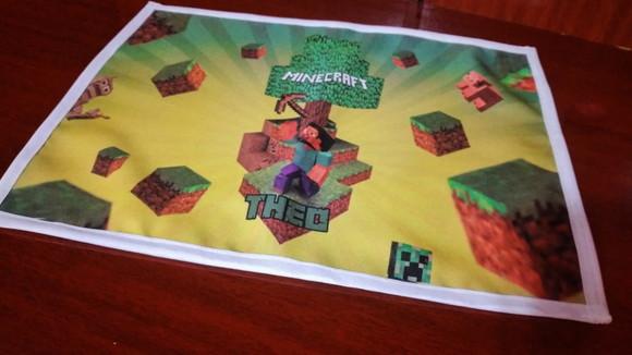 Jogo Americano em tecido - Minecraft