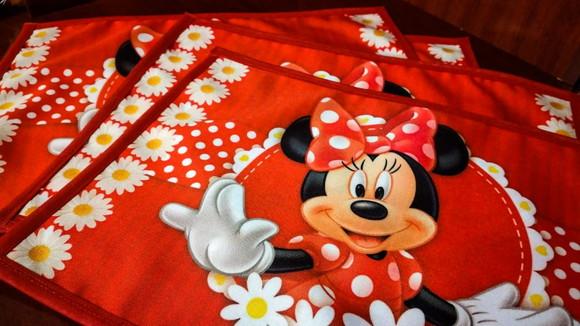 Jogo Americano em tecido - Minnie Mouse