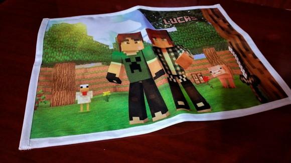 Jogo Americano em tecido - Minecraft