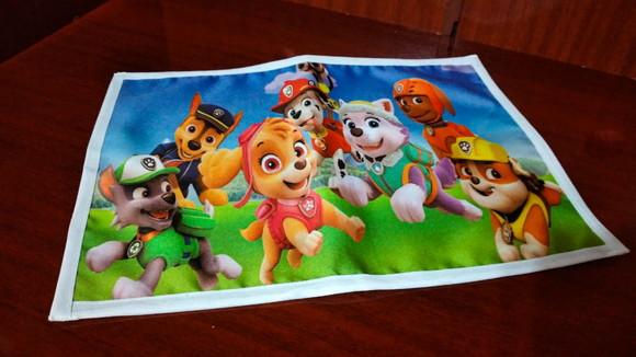 Jogo Americano em tecido - Patrulha Canina