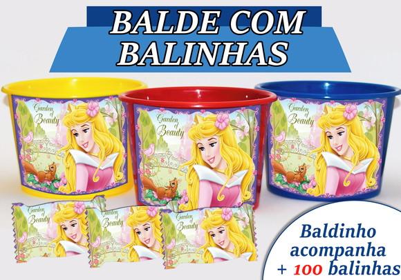 Kit Baldinho + Cento de Balas - Bela Adormecida