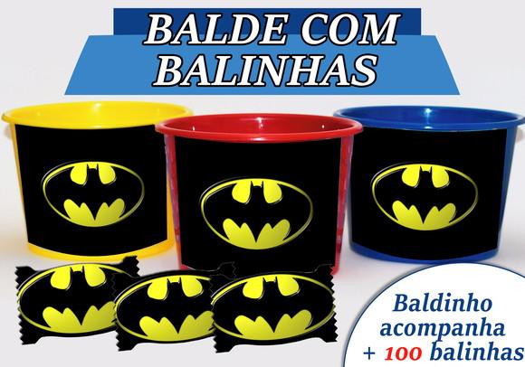 Kit Baldinho + Cento de Balas - Batman