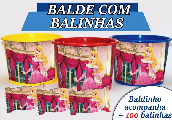 Kit Baldinho + Cento de Balas - Bela Adormecida