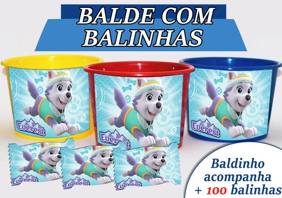 Kit Baldinho + Cento de Balas - Patrulha Canina