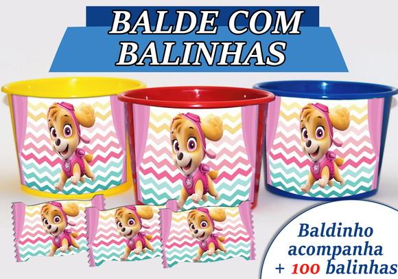 Kit Baldinho + Cento de Balas - Patrulha Canina