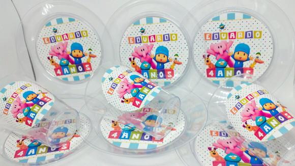 Kit Copo e Pratinho Acrílico - Pocoyo