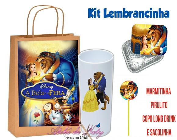 Kit Lembrancinha - A bella e a fera