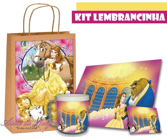 Kit Lembrancinha - Bela e a Fera