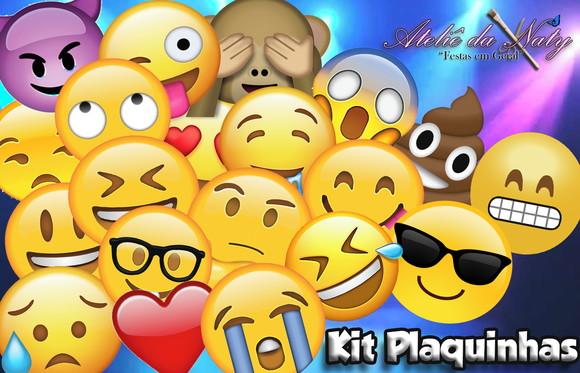 Kit Plaquinhas - Emoji