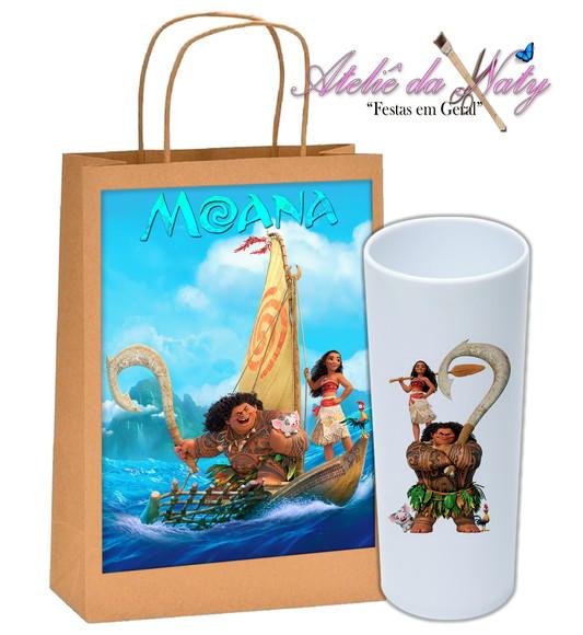 Kit Sacolinha Kraft + Long Drink - Moana