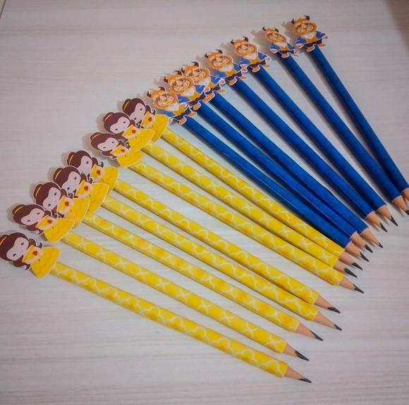 Lápis Personalizado - Bela e a Fera