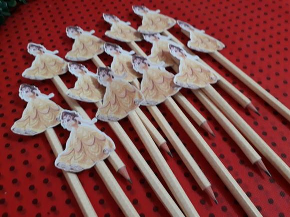 Lápis Personalizado - Bela e a Fera