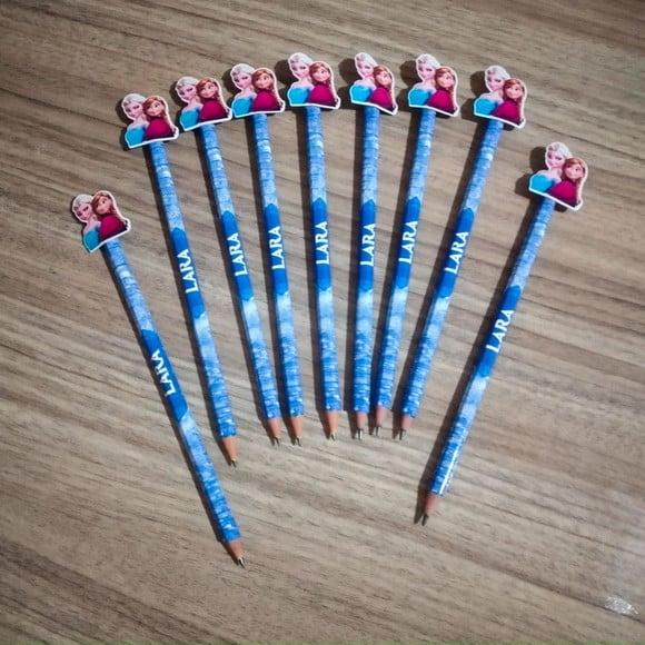 Lápis Personalizado 3d - Frozen