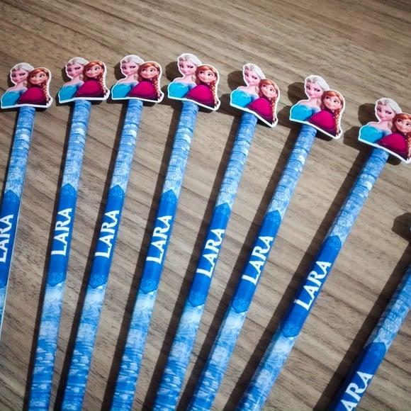 Lápis Personalizado 3d - Frozen