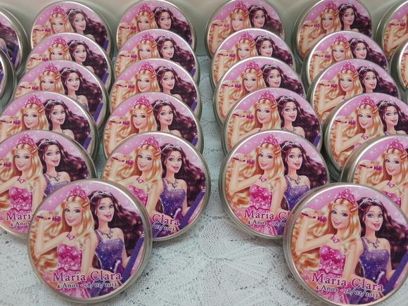 Latinha Barbie a Princesa e a Popstar