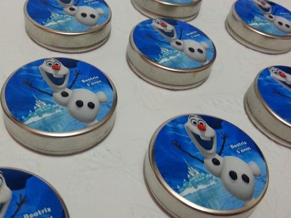 Latinhas - Olaf Frozen