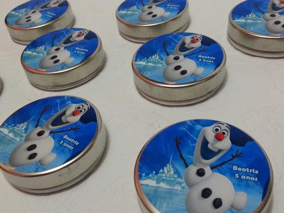Latinhas - Olaf Frozen