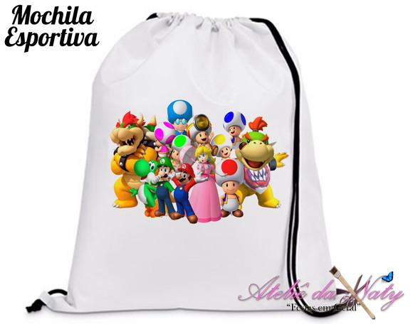 Mochila Esportiva - Mario Bros