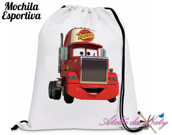 Mochila Esportiva - Carros