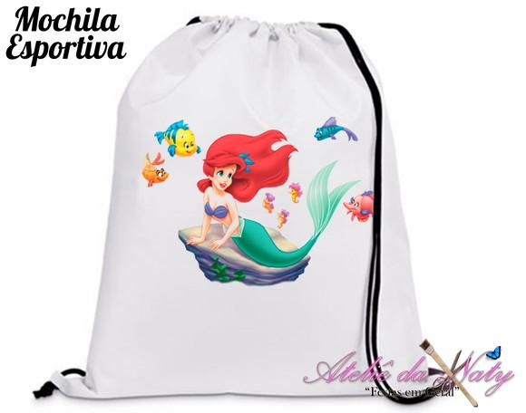 Mochila Esportiva - Pequena Sereia
