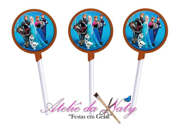 Pirulito de chocolate - Frozen