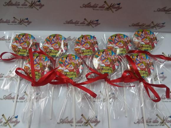 Pirulito Personalizado - Branca de Neve