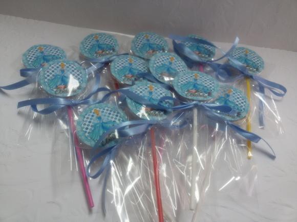 Pirulito personalizado - Cinderela